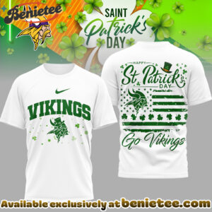 Minnesota Vikings Premium NFL St. Patricks Day 3D Tshirt, Hoodie, Sweatshirt