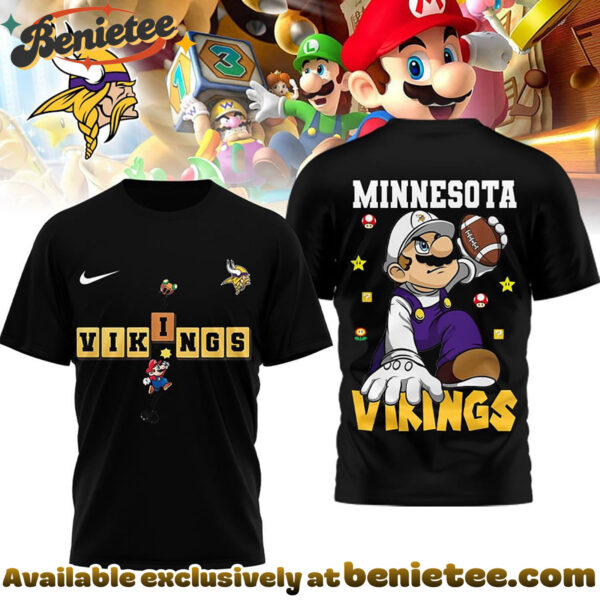 Minnesota Vikings Premium NFL Super Mario 3D Tshirt, Sweatshirt, Hoodie
