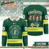 Minnesota Wild Premium NHL Snoopy Firefighter Hockey Jersey