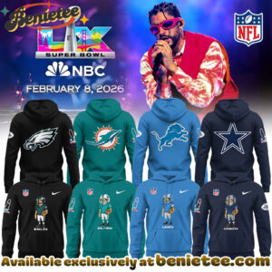 NFL x Bad Bunny Super Bowl Hoodie, Sweatshirt, Tshirt - All Teams Edition