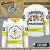 Nashville Predators Premium NHL Snoopy Firefighter Hockey Jersey