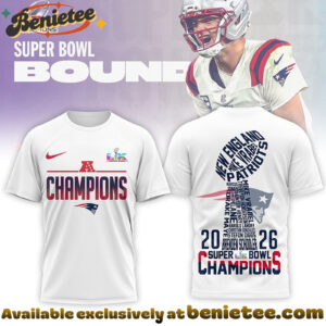 New England Patriots Premium NFL 2026 Super Bowl 3D Tshirt, Sweatshirt, Hoodie - Ver 8