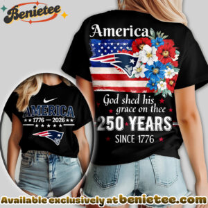 New England Patriots Premium NFL America God Shed His Grace On Thee Women Tshirt, Hoodie, Sweatshirt