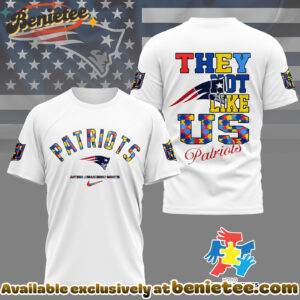 New England Patriots Premium NFL Autism Awareness Month 3D Tshirt, Hoodie, Sweatshirt