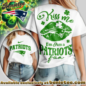 New England Patriots Premium NFL Kiss Me St. Patricks Day Women Tshirt, Hoodie, Sweatshirt