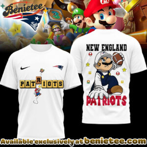 New England Patriots Premium NFL Super Mario 3D Tshirt, Sweatshirt, Hoodie