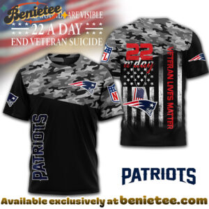 New England Patriots Premium NFL Veteran Suicide Awareness 3D Tshirt, Sweatshirt, Hoodie