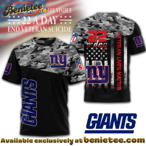 New York Giants Premium NFL Veteran Suicide Awareness 3D Tshirt, Sweatshirt, Hoodie