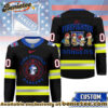 New York Rangers Premium NHL Snoopy Firefighter Hockey Jersey