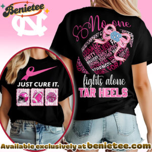 North Carolina Tar Heels Premium NCAA Breast Cancer Awareness T-Shirt And Sweatshirt