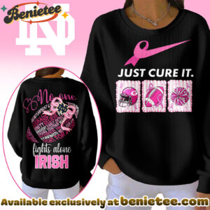 Notre Dame Fighting Irish Premium NCAA Breast Cancer Awareness T-Shirt And Sweatshirt