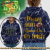 Notre Dame Fighting Irish Premium NCAA Messy Bun Game On 3D Hoodie, Sweatshirt, Tshirt