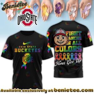 Ohio State Buckeyes Premium NCAA Fight Cancer In All Colors 3D Tshirt, Hoodie, Sweatshirt