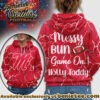 Ole Miss Rebels Premium NCAA Messy Bun Game On 3D Hoodie, Sweatshirt, Tshirt