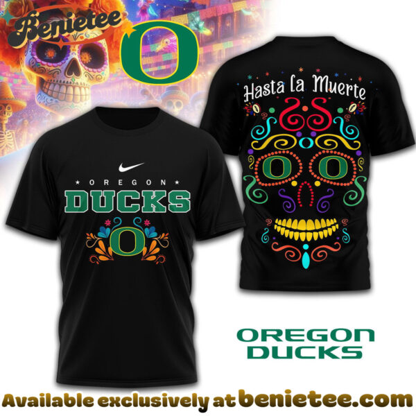 Oregon Ducks Premium NCAA Day of the Dead 3D Tshirt, Sweatshirt, Hoodie