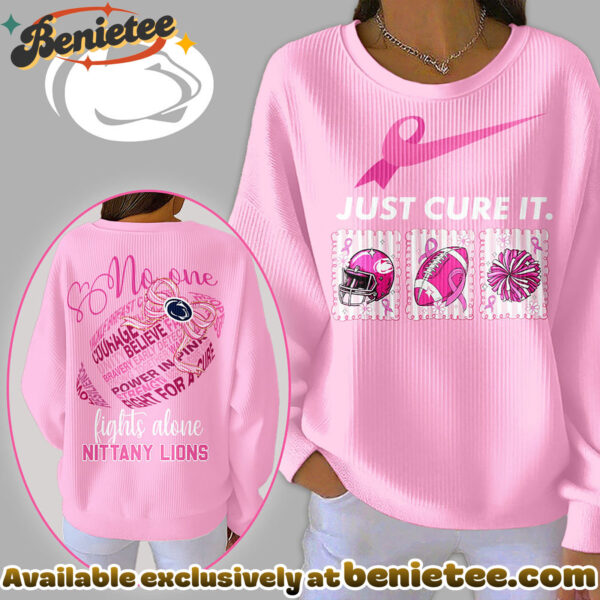 Penn State Nittany Lions Premium NCAA Breast Cancer Awareness T-Shirt And Sweatshirt