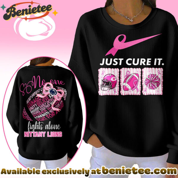 Penn State Nittany Lions Premium NCAA Breast Cancer Awareness T-Shirt And Sweatshirt