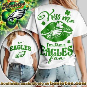 Philadelphia Eagles Premium NFL Kiss Me St. Patricks Day Women Tshirt, Hoodie, Sweatshirt