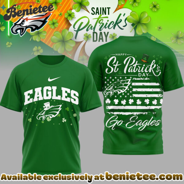 Philadelphia Eagles Premium NFL St. Patricks Day 3D Tshirt, Hoodie, Sweatshirt