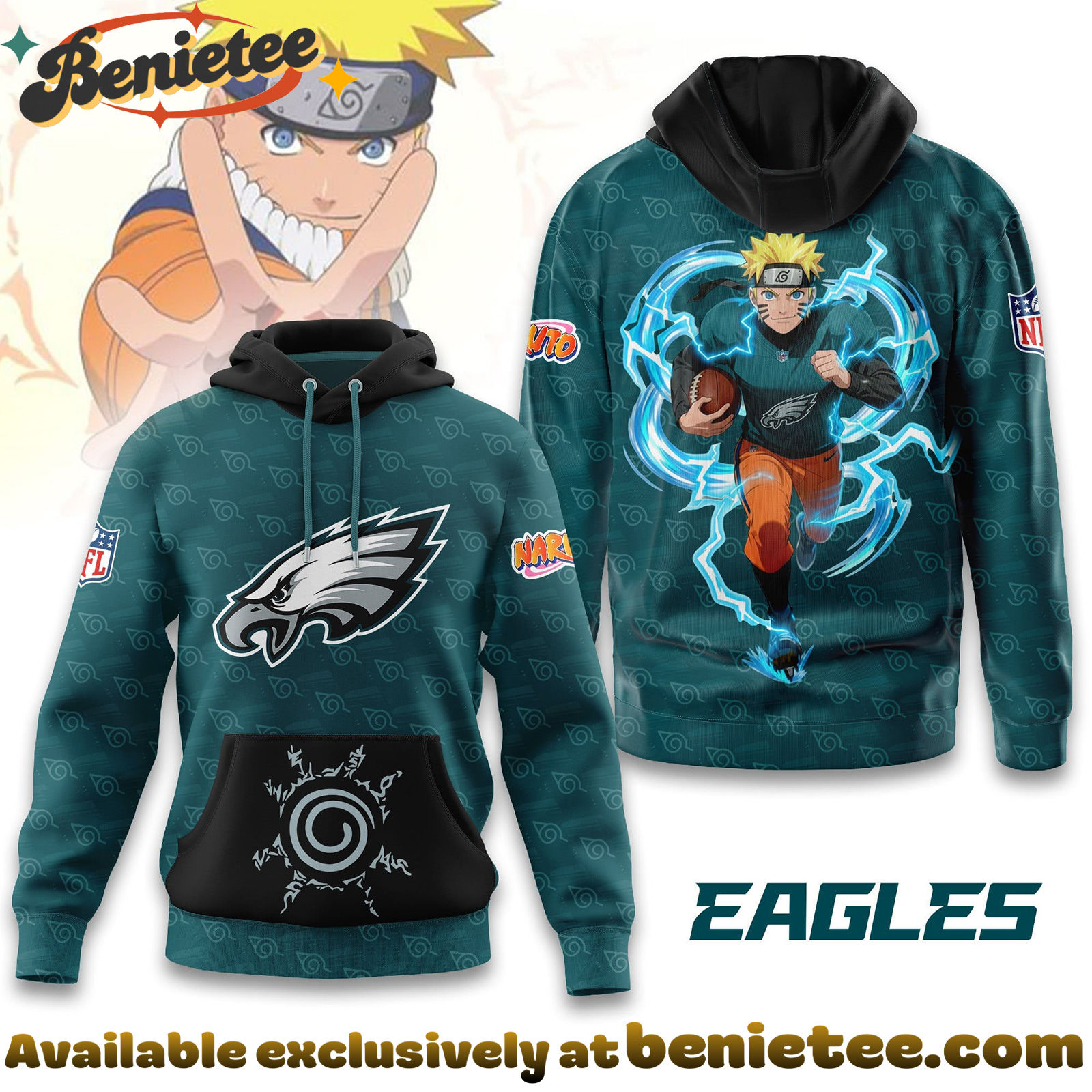 Philadelphia Eagles Premium NFL x Naruto Limited Edition Hoodie, Tshirt, Sweatshirt