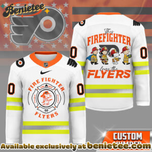 Philadelphia Flyers Premium NHL Snoopy Firefighter Hockey Jersey
