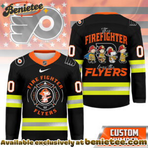 Philadelphia Flyers Premium NHL Snoopy Firefighter Hockey Jersey