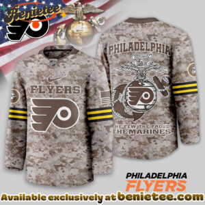 Philadelphia Flyers Premium NHL U.S.M.C Hockey Jersey