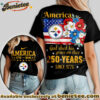 Pittsburgh Steelers Premium NFL America God Shed His Grace On Thee Women Tshirt, Hoodie, Sweatshirt
