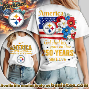 Pittsburgh Steelers Premium NFL America God Shed His Grace On Thee Women Tshirt, Hoodie, Sweatshirt
