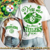 Pittsburgh Steelers Premium NFL Kiss Me St. Patricks Day Women Tshirt, Hoodie, Sweatshirt