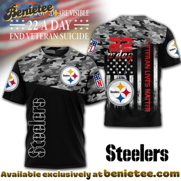 Pittsburgh Steelers Premium NFL Veteran Suicide Awareness 3D Tshirt, Sweatshirt, Hoodie