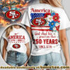 San Francisco 49ers Premium NFL America God Shed His Grace On Thee Women Tshirt, Hoodie, Sweatshirt