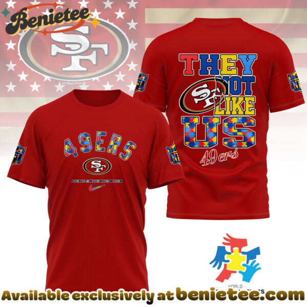 San Francisco 49ers Premium NFL Autism Awareness Month 3D Tshirt, Hoodie, Sweatshirt