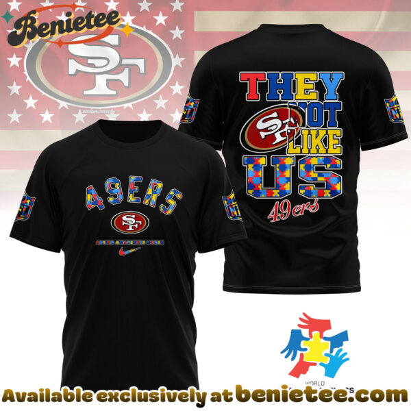San Francisco 49ers Premium NFL Autism Awareness Month 3D Tshirt, Hoodie, Sweatshirt
