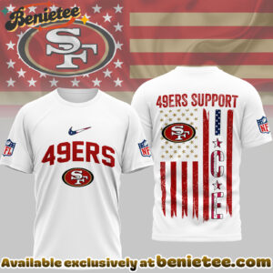 San Francisco 49ers Premium NFL Ice Support 3D Tshirt, Sweatshirt, Hoodie