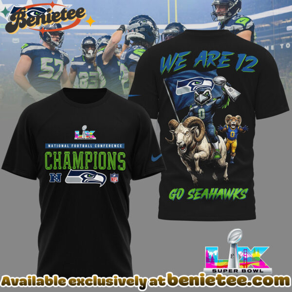 Seattle Seahawks Premium NFL 2026 Super Bowl 3D Tshirt, Sweatshirt, Hoodie - Ver 2