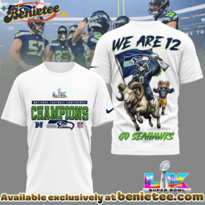 Seattle Seahawks Premium NFL 2026 Super Bowl 3D Tshirt, Sweatshirt, Hoodie - Ver 2