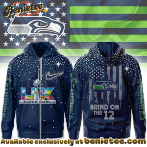 Seattle Seahawks Premium NFL 2026 Super Bowl 3D Zip Hoodie, Tshirt, Sweatshirt