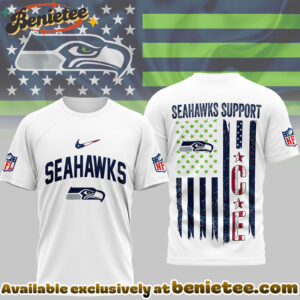 Seattle Seahawks Premium NFL Ice Support 3D Tshirt, Sweatshirt, Hoodie