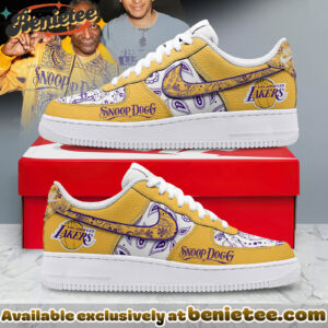 Snoop Dogg Premium Los Angeles Lakers SHOES Air Force 1 Limited Edition