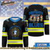 St. Louis Blues Premium NHL Snoopy Firefighter Hockey Jersey