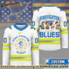 St. Louis Blues Premium NHL Snoopy Firefighter Hockey Jersey
