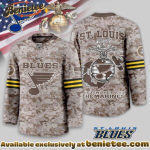 St. Louis Blues Premium NHL U.S.M.C Hockey Jersey