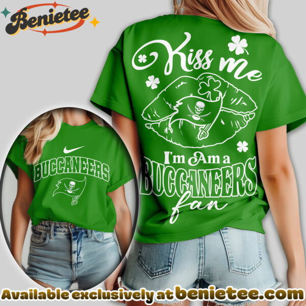 Tampa Bay Buccaneers Premium NFL Kiss Me St. Patricks Day Women Tshirt, Hoodie, Sweatshirt
