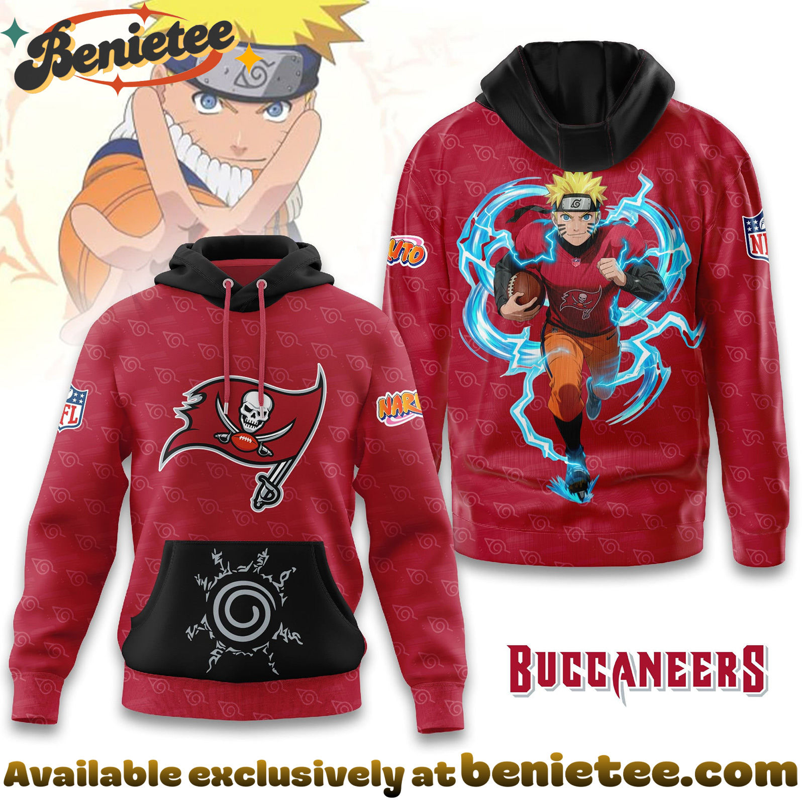 Tampa Bay Buccaneers Premium NFL x Naruto Limited Edition Hoodie, Tshirt, Sweatshirt
