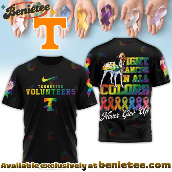 Tennessee Volunteers Premium NCAA Fight Cancer In All Colors 3D Tshirt, Hoodie, Sweatshirt