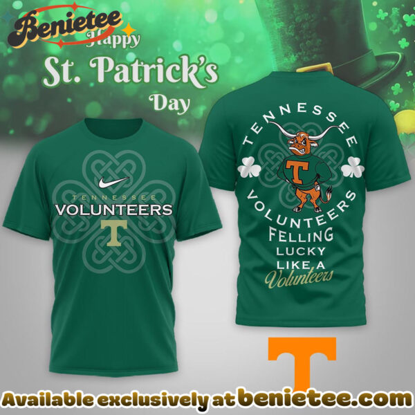 Tennessee Volunteers Premium NCAA Lucky St Patricks Day Tshirt, Hoodie, Sweatshirt