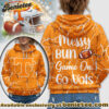 Tennessee Volunteers Premium NCAA Messy Bun Game On 3D Hoodie, Sweatshirt, Tshirt