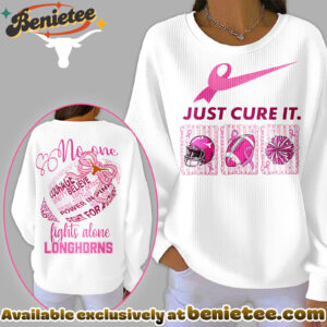 Texas Longhorns Premium NCAA Breast Cancer Awareness T-Shirt And Sweatshirt
