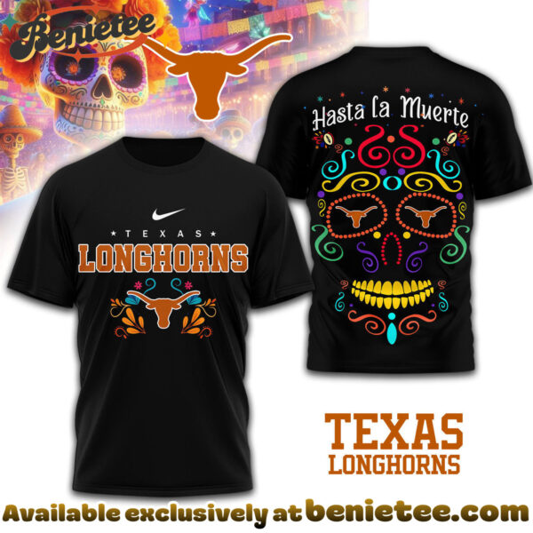 Texas Longhorns Premium NCAA Day of the Dead 3D Tshirt, Sweatshirt, Hoodie